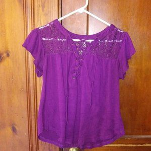 Purple Lace Blouse sz. M